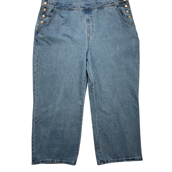 Shiny By Nature Denim Overalls 2XL XXL Blue - Picture 9 of 12